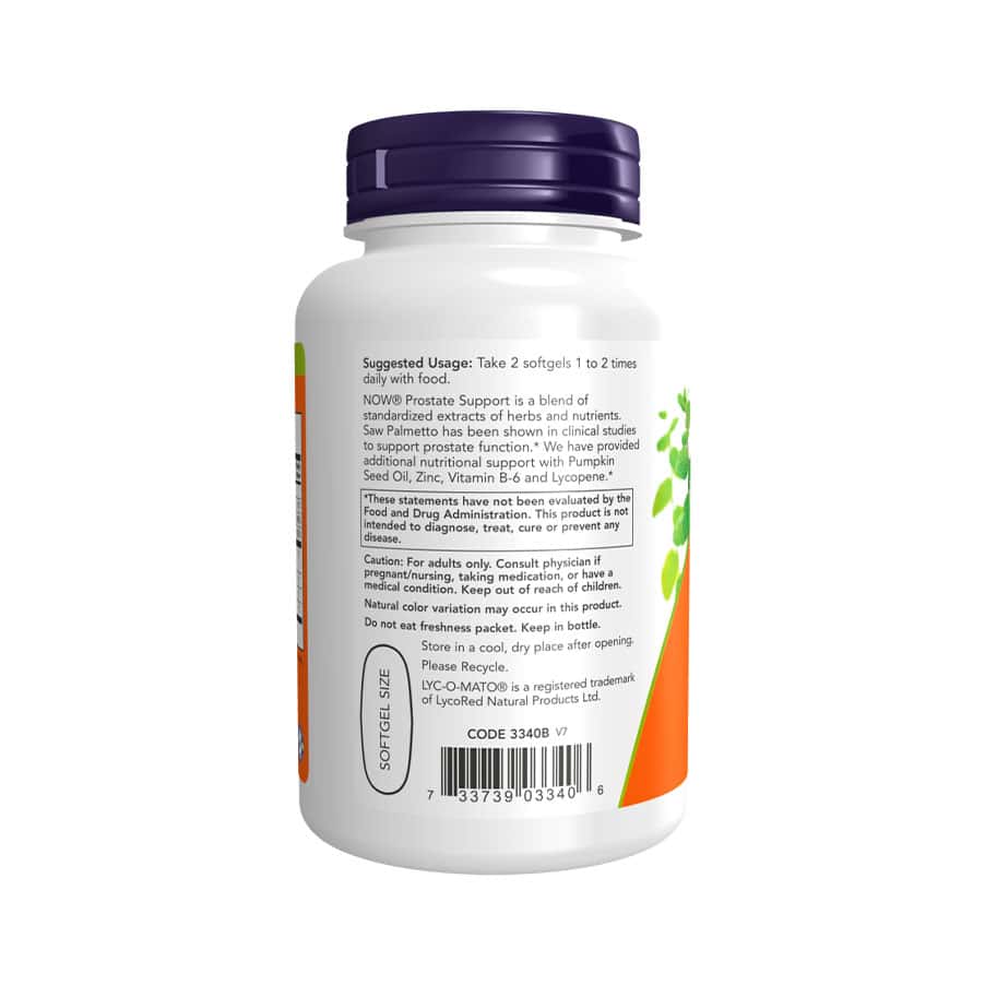 Prostate Support 90 Cápsulas Now Foods