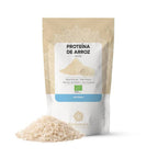 Proteína de Arroz em Pó 250g BioSamara em embalagem doypack, suplemento proteico vegetal de origem natural.