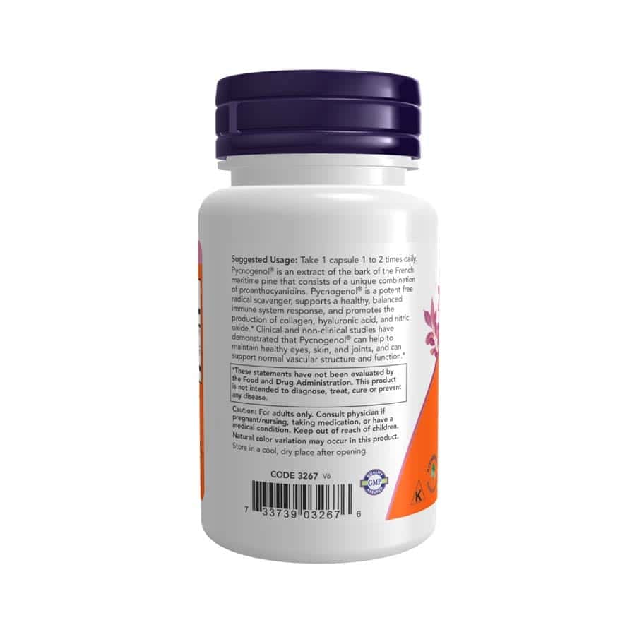 Pycnogenol 100mg 60 cápsulas Now Foods