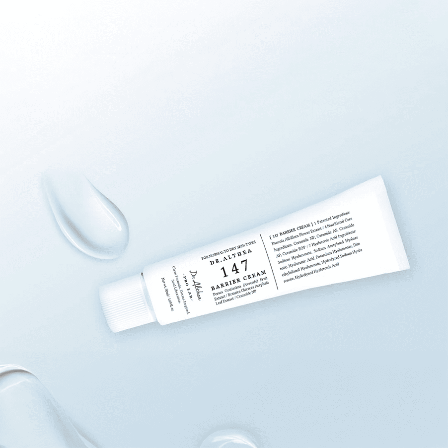 Frasco do 147 Barrier Cream 50ml da Dr. Althea, creme facial nutritivo para reforço da barreira cutânea