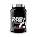 Radical Whey Chocolate Branco e Framboesa 1kg Scitec Nutrition, proteína whey em pó com concentrado e isolado de soro de leite, creatina e aminoácidos.
