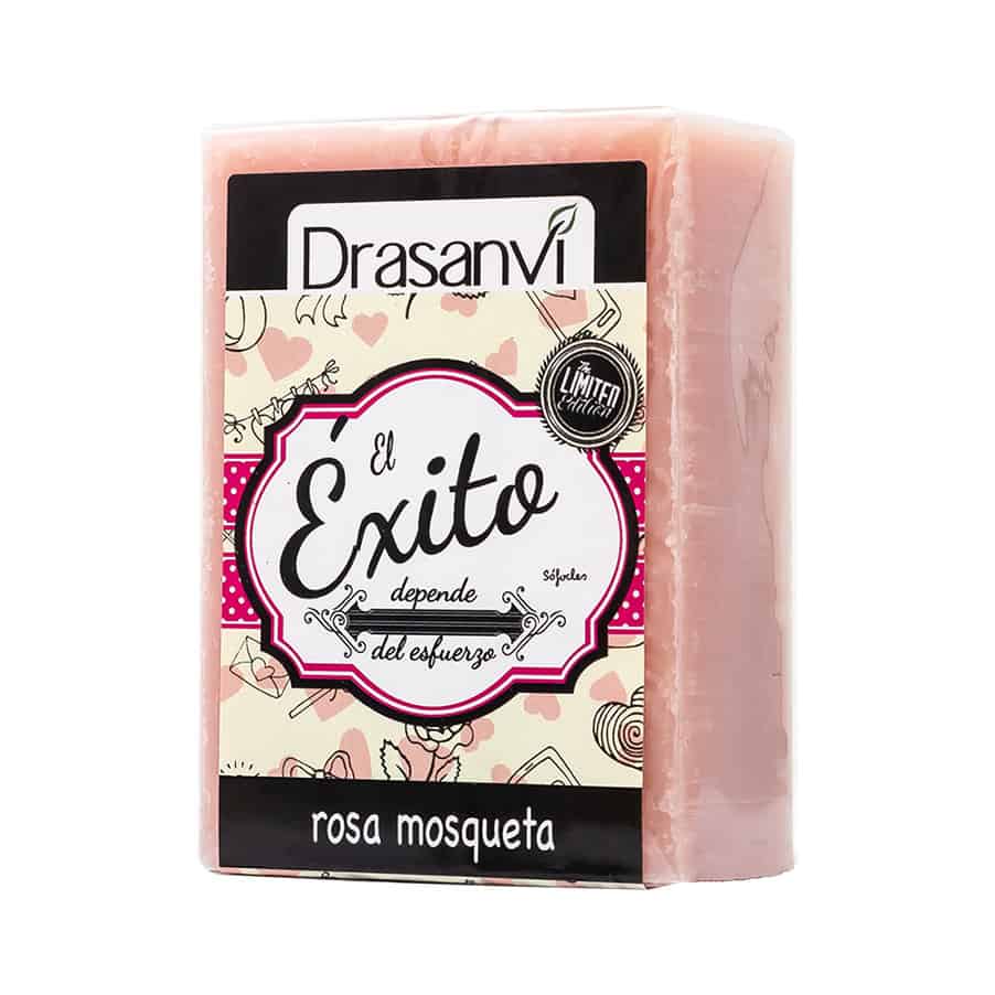 Sabonete de rosa mosqueta Drasanvi 100 g, sabonete natural sólido para limpeza suave e regeneração da pele