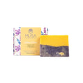 Sabonete 2 em 1 Citrus Viola da Musa, hidratante e esfoliante, em formato sólido de 125 g.