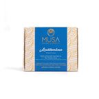 Sabonete Mediterrâneo Musa, sabonete sólido para a limpeza da pele, em formato de 125 g.
