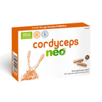 Frasco do Cordyceps Neo com 60 cápsulas da NeoVital Health, suplemento natural para energia, resistência e vitalidade.