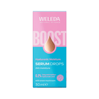 Booster sérum drops hidratante Weleda em frasco de 30ml, cuidado facial intensivo com ácido hialurónico para hidratação profunda da pele.