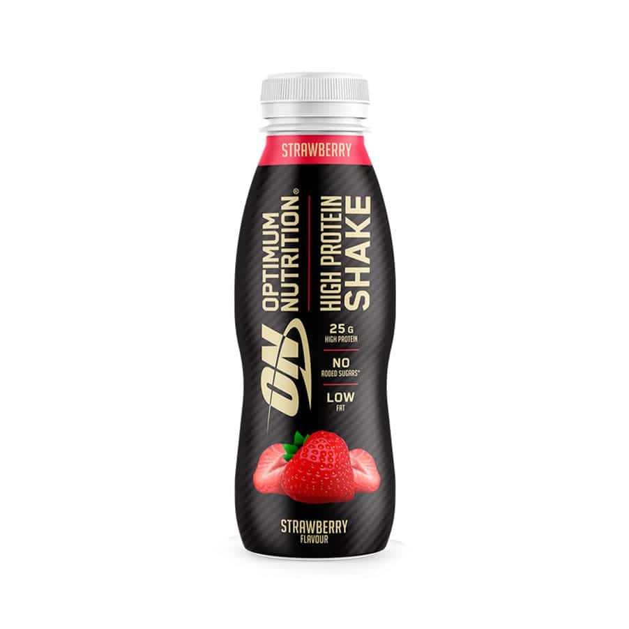 Batido de fresa alto en proteínas 330 ml Optimum Nutrition
