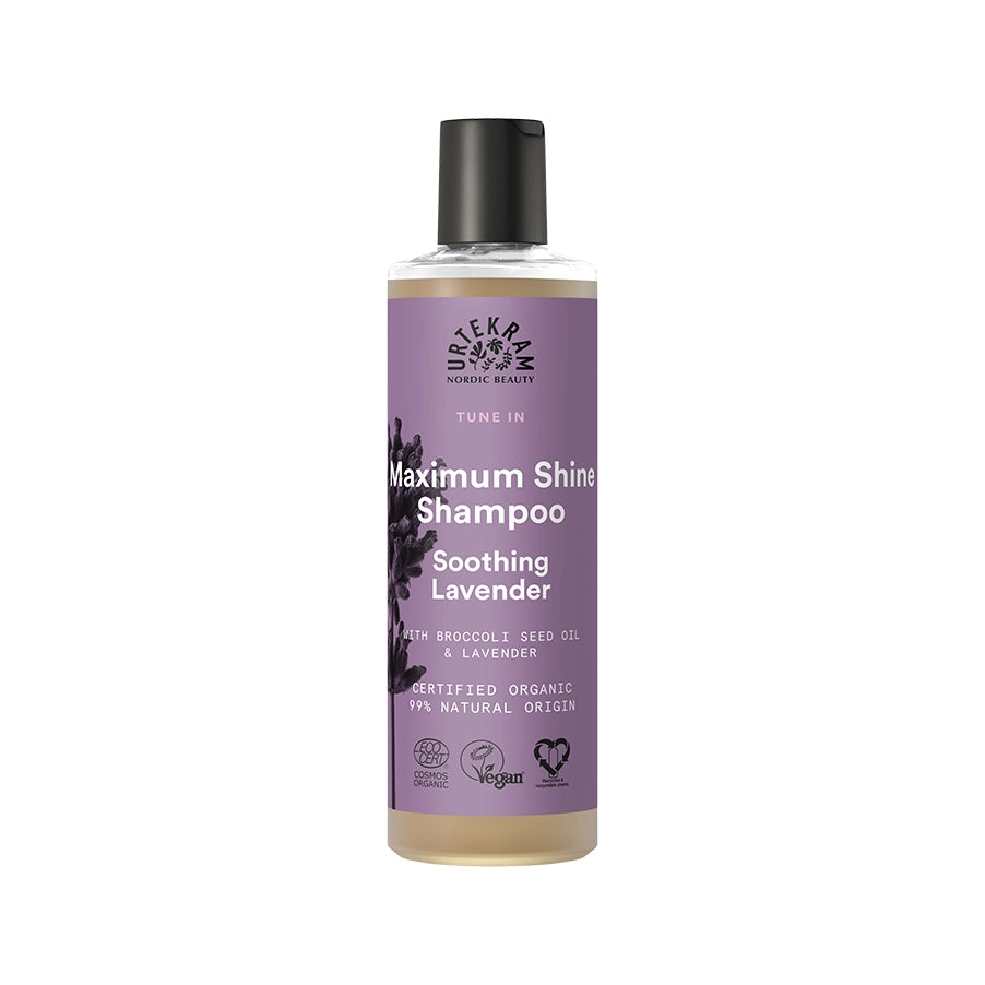 Shampoo Calmante de Lavanda 250ml Urtekram para cabelo com lavanda