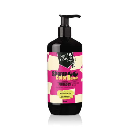 Shampoo sem sal color repair Real Natura 500ml para cabelo pintado