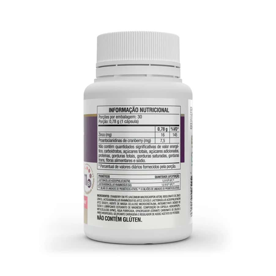 Frasco de suplementos Simfort Femme, 30 cápsulas, Vitafor, para el equilibrio hormonal femenino y la salud intestinal.