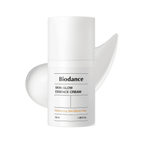 Frasco do Creme Skin-Glow Essence 50ml da Biodance, tratamento multifuncional para hidratação, luminosidade e firmeza da pele.