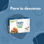 Frasco do Reishi Sono Neo com 30 cápsulas da NeoVital Health, suplemento natural para melhorar a qualidade do sono.