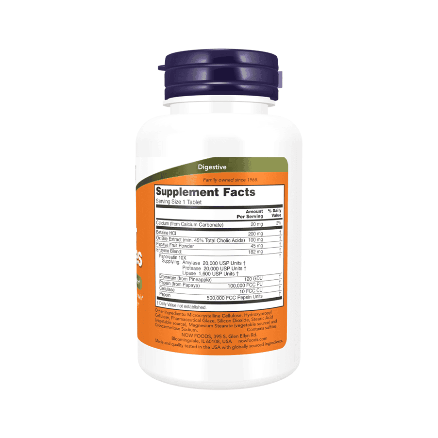 Super Enzymes 90 Comprimidos Now Foods