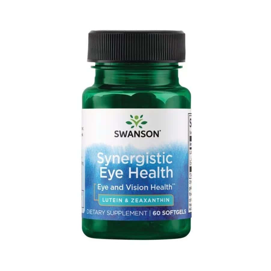 Saúde Ocular Sinérgica Luteína e Zeaxantina 60 Cápsulas Swanson