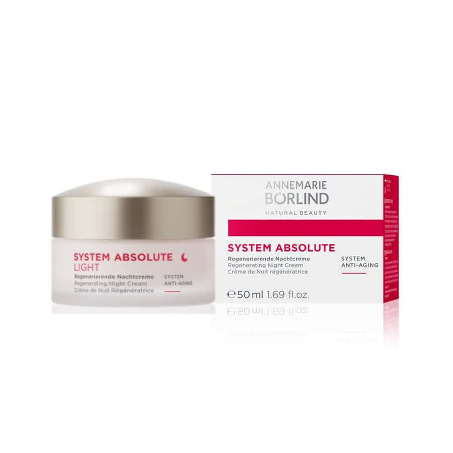 creme de noite anti idade system absolute light anne marie borlind 50ml para regeneracao da pele