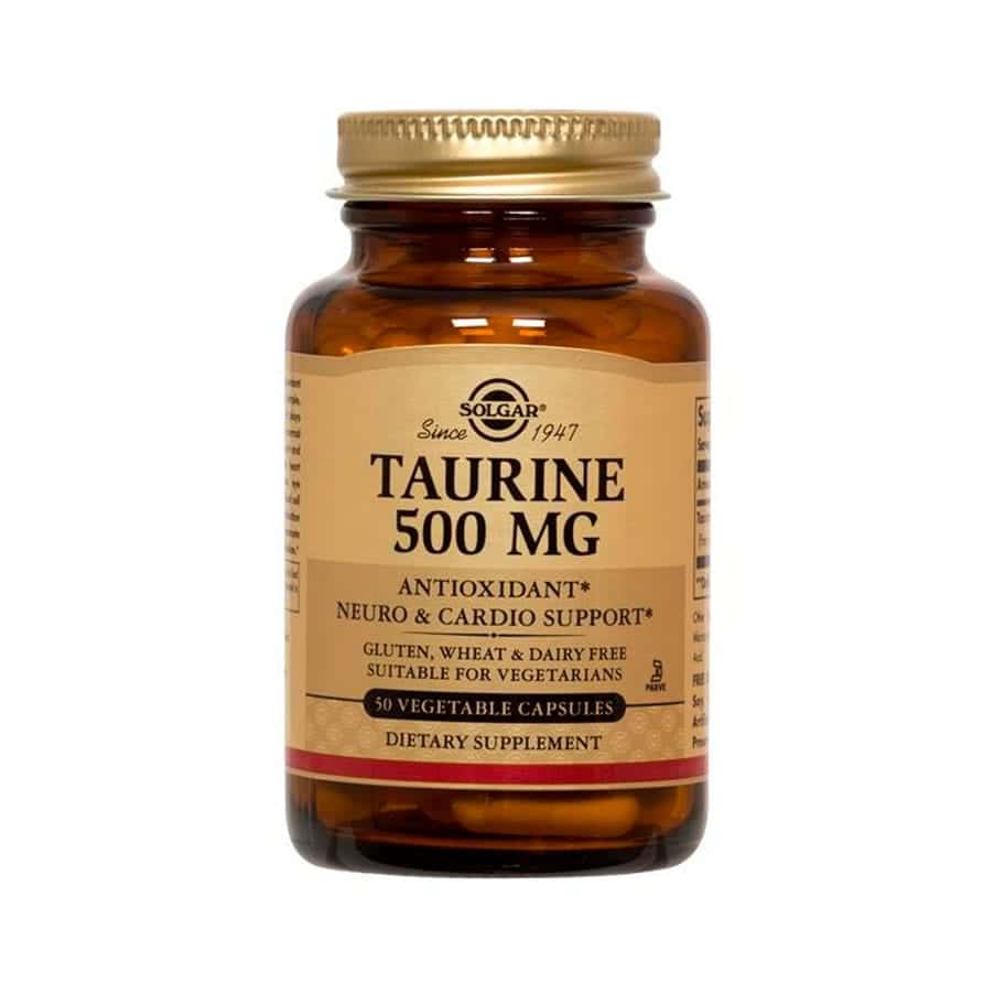 Taurina 500mg 50 cápsulas Solgar Compra Online
