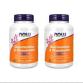 Glucosamina, Condroitina e Trace Mineral Pack 2 x 120 Cápsulas Now Foods, suplemento alimentar em cápsulas para articulações.
