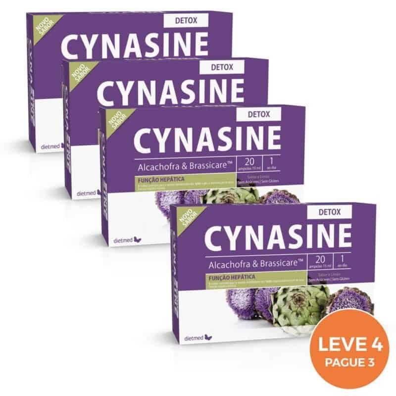 Cynasine Detox Dietmed pack leve 4 pague 3 com 20 ampolas suplemento alimentar
