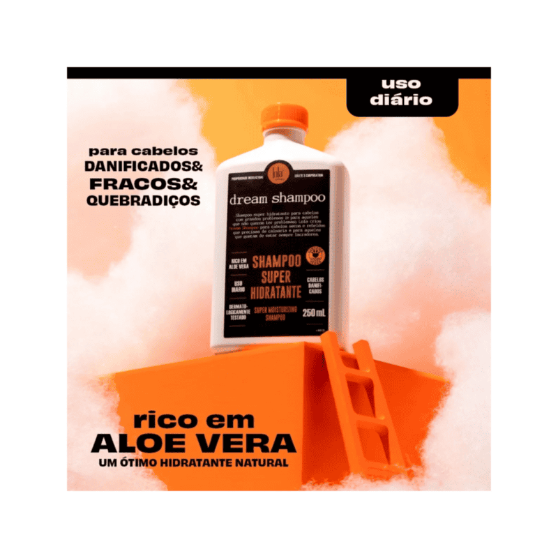 Pack Dream da Lola Cosmetics com shampoo e máscara nutritiva para hidratar e revitalizar o cabelo.