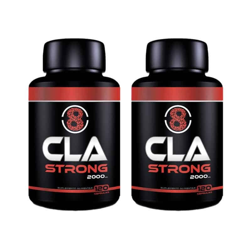 CLA Strong 2000 Fharmonat pack 2 x 120 cápsulas suplemento de ácido linoleico conjugado para apoio ao metabolismo das gorduras e controlo de peso
