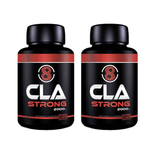 CLA Strong 2000 Fharmonat pack 2 x 120 cápsulas suplemento de ácido linoleico conjugado para apoio ao metabolismo das gorduras e controlo de peso
