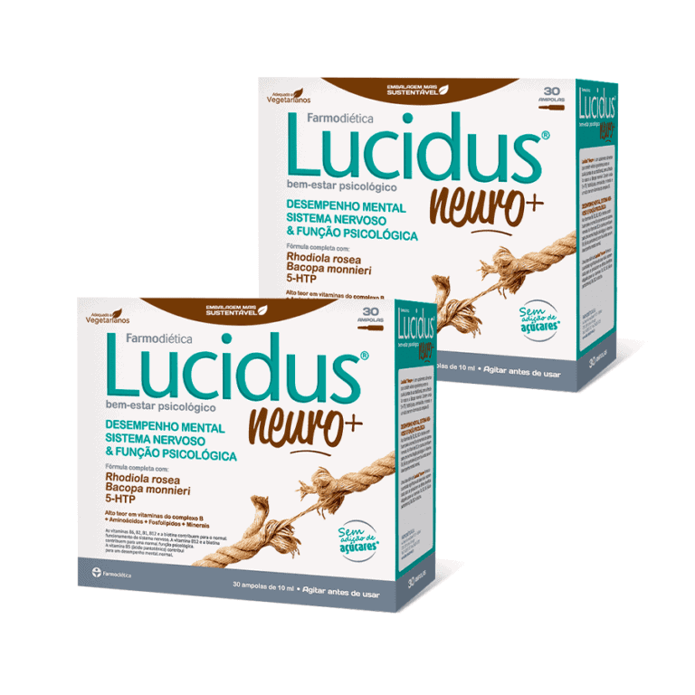 Lucidus Neuro Farmodiética Pack 2 x 30 ampolas suplemento alimentar em formato líquido
