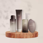 Black Rice Skincare Set Haruharu Wonder 150ml + 100ml + 150ml + 50ml, conjunto coreano com óleo de limpeza, gel de limpeza, tónico concentrado e creme hidratante.
