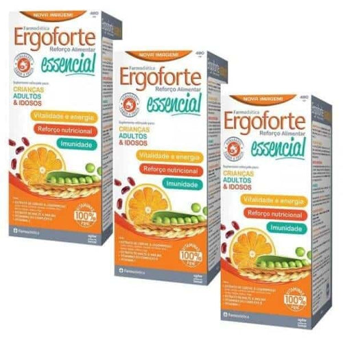 Ergoforte Essencial Farmodiética Pack de 3 x 480 ml Complemento alimenticio en solución oral
