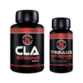 Tribulus Strong 48 cápsulas + CLA Strong 120 cápsulas Pack Fharmonat, suplementos alimentares com Tribulus terrestris, zinco e CLA.
