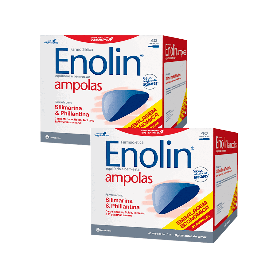 Enolin Pack ampolas é um suplemento alimentar desenvolvido para apoiar a saúde do fígado e o normal funcionamento hepático.