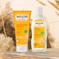 Pack Reparação de Cabelo Weleda com cuidados capilares para limpar, nutrir e ajudar a reparar o cabelo seco e danificado.
