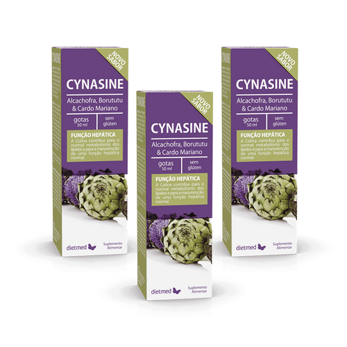 Cynasine Gotas Dietmed pack com 3 frascos de 50 ml suplemento alimentar em gotas
