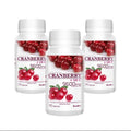 Cranberry + Vitamina C Pack 3 x 30 Cápsulas Fharmonat, suplemento alimentar com arando e vitamina C.