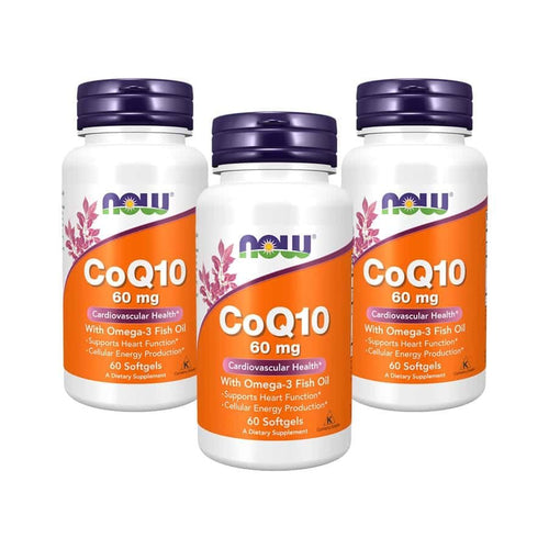 Combinação ideal de Coenzima Q10 + ómega 3 que reforça o coração, melhora a energia celular e protege as células do stress oxidativo.