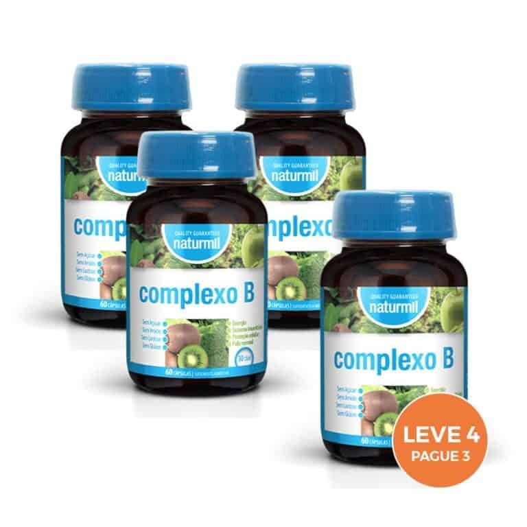 Complexo B Naturmil pack leve 4 pague 3 com 60 cápsulas suplemento alimentar multivitamínico
