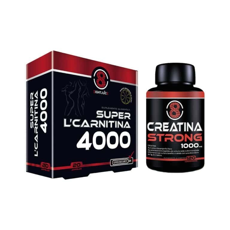 super l carnitina ampolas 4000 + creatina strong