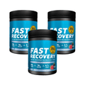 Fast Recovery Gold Nutrition frutos silvestres pack 3 x 600 g suplemento em pó para recuperação muscular reposição de energia e apoio ao desempenho pós treino
