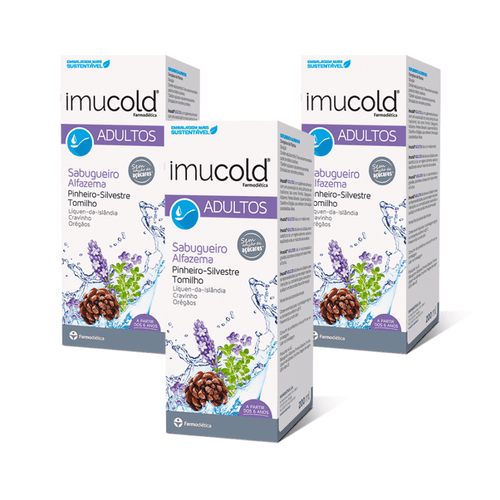 Imucold Adulto Farmodiética Pack 3 x 200 ml con jalea real, propóleo, vitaminas y minerales
