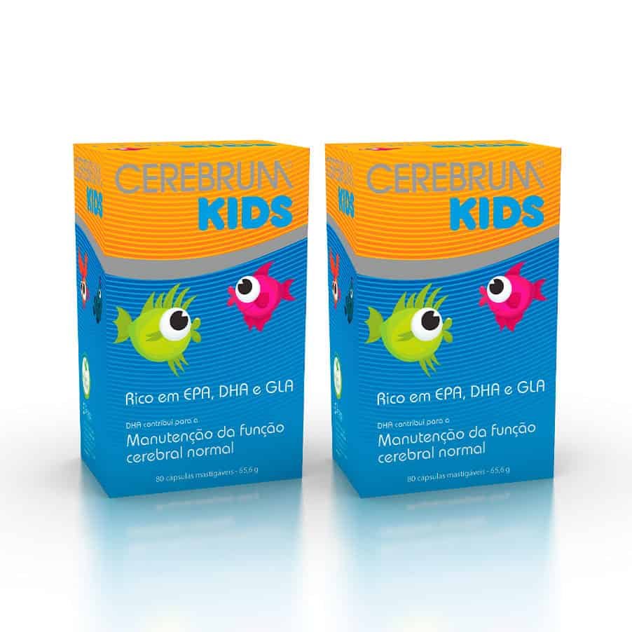 Cerebrum Kids Pack 2 x 80 Cápsulas Mastigáveis Natiris