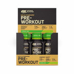Gold Standard Pre-Workout Shot Lima Limão 12 x 60ml Optimum Nutrition, shot pré-treino com cafeína, citrulina, beta-alanina e vitaminas B6 e B12.