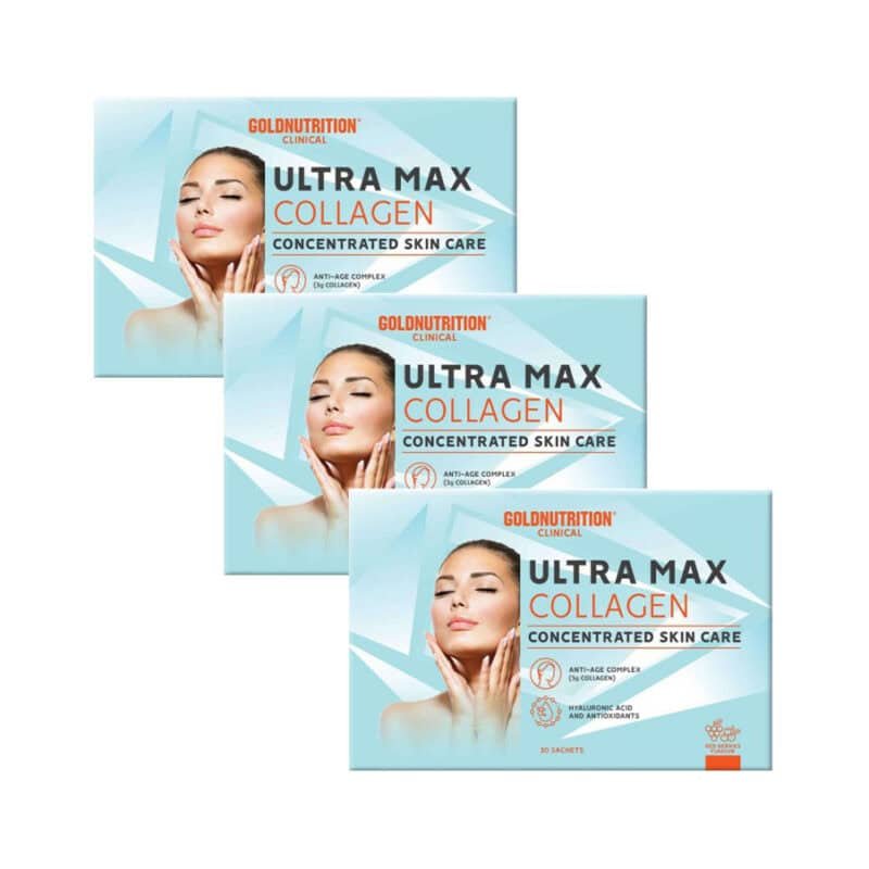 Ultramax Collagen Pack 3 x 30 Sobres Gold Nutrition