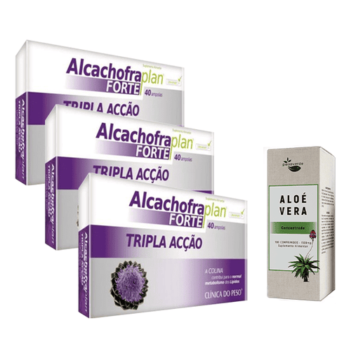 Alcachofra Plan Forte 40 Ampolas Pack com 3 + Aloé Vera Compra Online