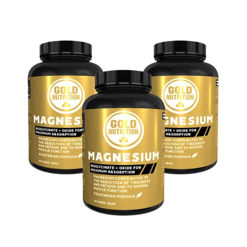 Magnésio glicinato 600 mg Gold Nutrition 60 cápsulas suplemento para músculos sistema nervoso energia e redução do cansaço
