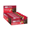 Barra de Proteína Vegan Duplo Chocolate 12 x 60gr Optimum Nutrition, snack proteico vegetal com 18g de proteína e baixo teor de açúcar.
