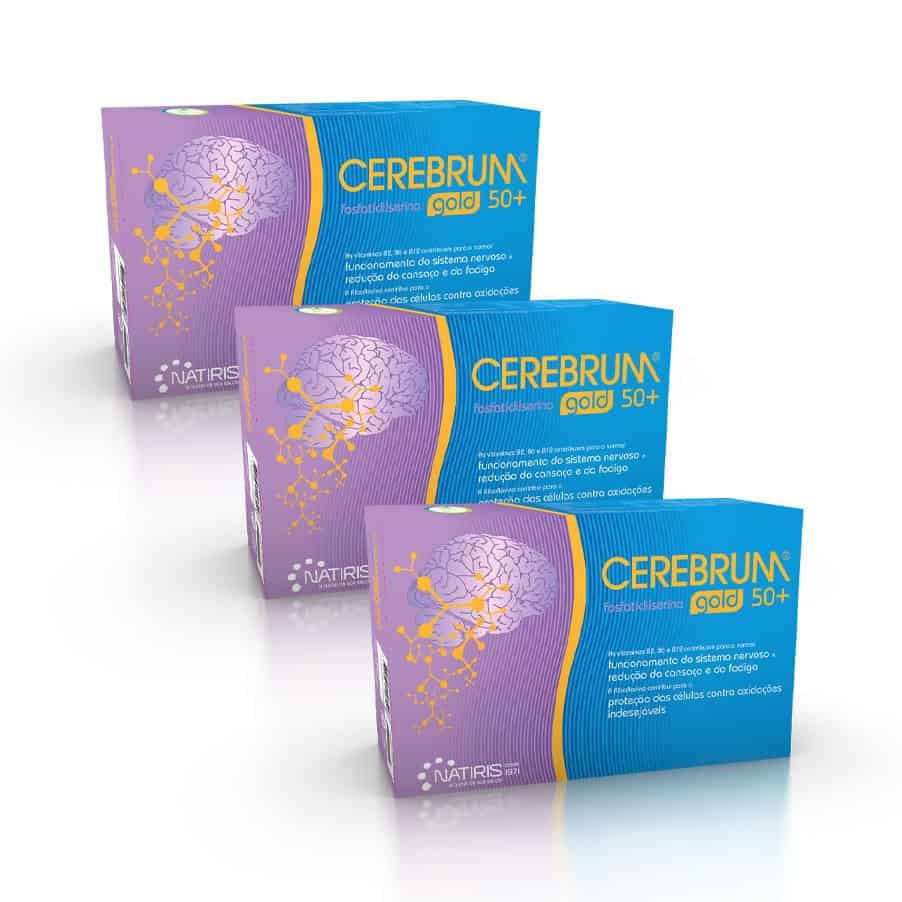 Cerebrum Gold 50+ é um suplemento para apoiar a função cognitiva e o bem-estar mental em adultos 50+.