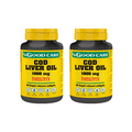 Óleo de Fígado de Bacalhau 1000 mg Good Care pack com 3 embalagens de 60 cápsulas moles suplemento alimentar
