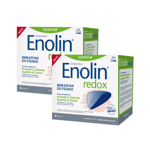 Enolin Redox Farmodiética pack com 2 embalagens de 30 ampolas suplemento alimentar
