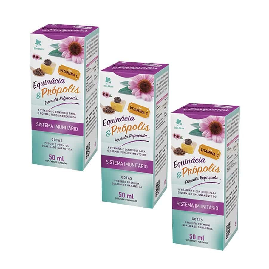 Equinácea + Própolis + Vitamina C Gotas 50 ml BioHera