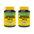Magnésio Alta Potência 500 mg Good Care pack 2 x 100 comprimidos suplemento mineral para músculos sistema nervoso energia e redução do cansaço
