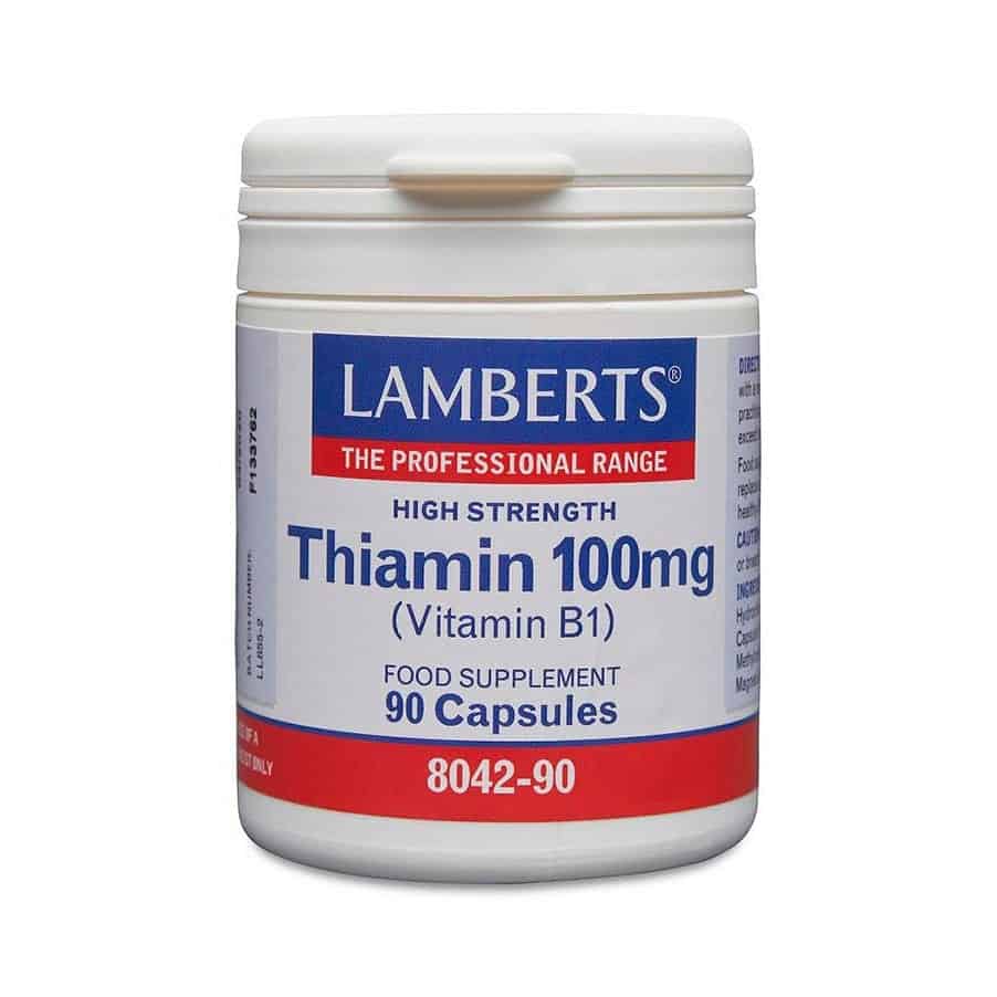 Tiamina (Vitamina B1) 100 Mg 90 Cápsulas Lamberts